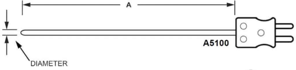 AC Dual style thermocouple